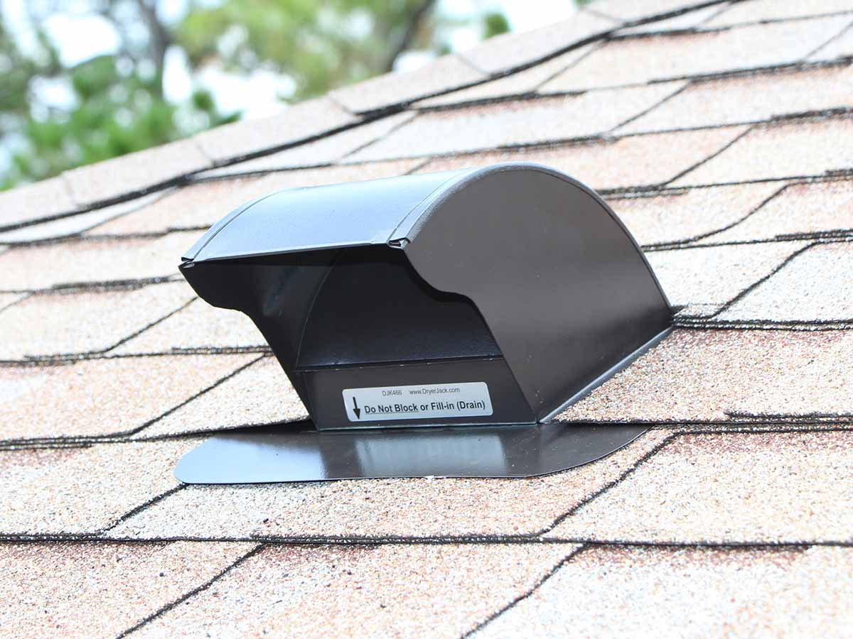 30~Low Profile Dryer Vent In An Asphalt Shingle Roof 